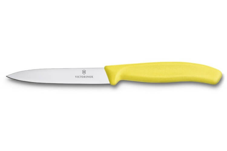 Couteau d'office Victorinox SwissClassic jaune lame droite 10cm