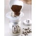 Entonnoir pliable transparent SILIKOMART + bouchon