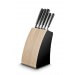 Bloc Lion Sabatier Edonist en hêtre 5 couteaux forgés acier inox
