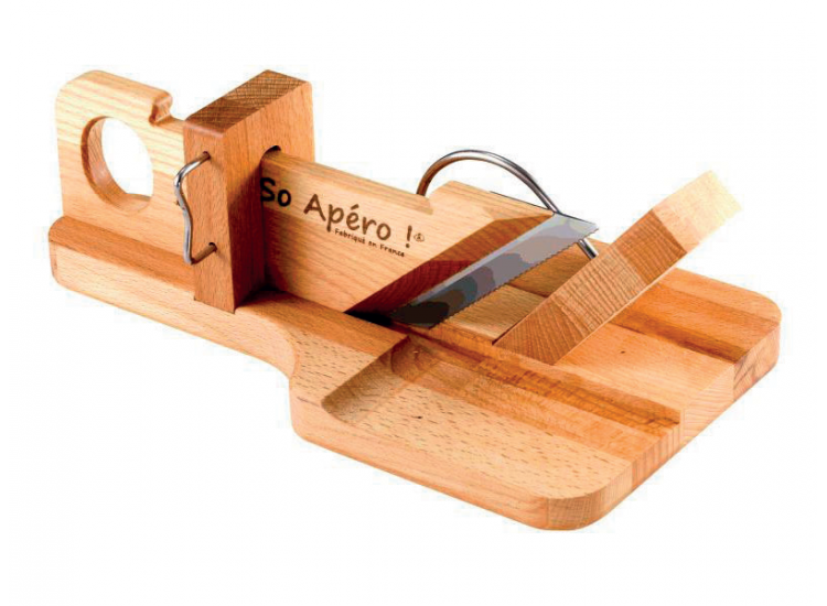 Guillotine &agrave; saucisson SO APERO ! en bois 100% fran&ccedil;aise