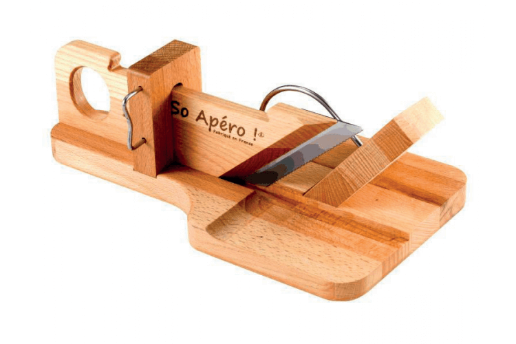 Guillotine à saucisson SO APERO ! en bois 100% française