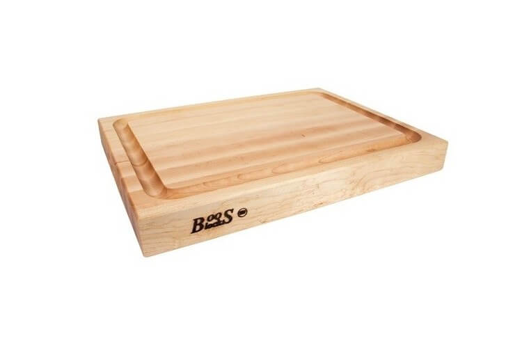 Planche à découper épaisse Boos Blocks ProChef bois d'érable avec rigole 51x38x6cm
