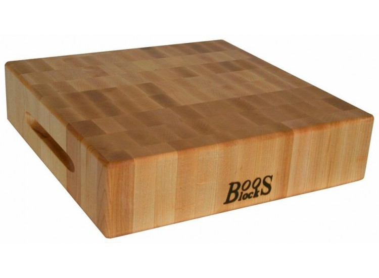 Planche &agrave; d&eacute;couper &eacute;paisse Boos Blocks Gourmet bois d'&eacute;rable 38x38x7.5cm