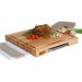 Planche Boos Blocks Prep Masters bois d'érable + plateau acier 46x46x6cm