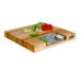 Planche Boos Blocks Prep Masters bois d'érable + plateau acier 46x46x6cm