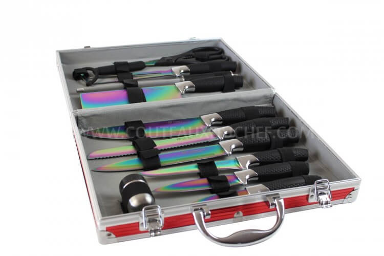 Valise 12 pièces Pradel Excellence lames revêtement titane