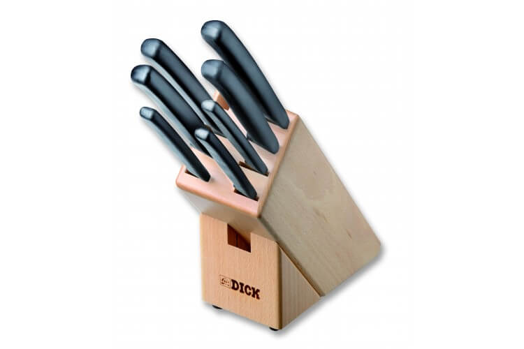 Bloc en bois DICK Pro Dynamic 7 couteaux acier inoxydable