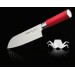 Couteau santoku DICK Red Spirit acier inoxydable 18cm manche rouge