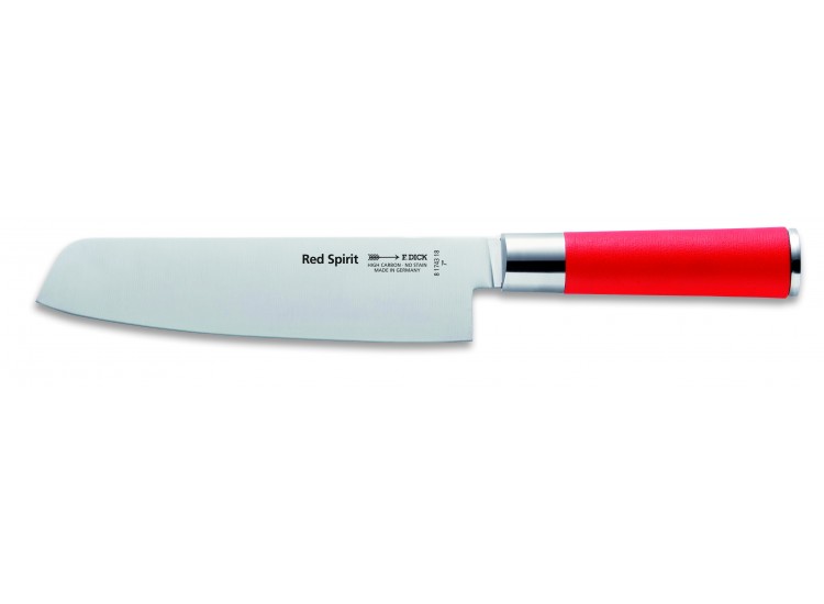Couteau usuba DICK Red Spirit acier inoxydable 18cm manche rouge