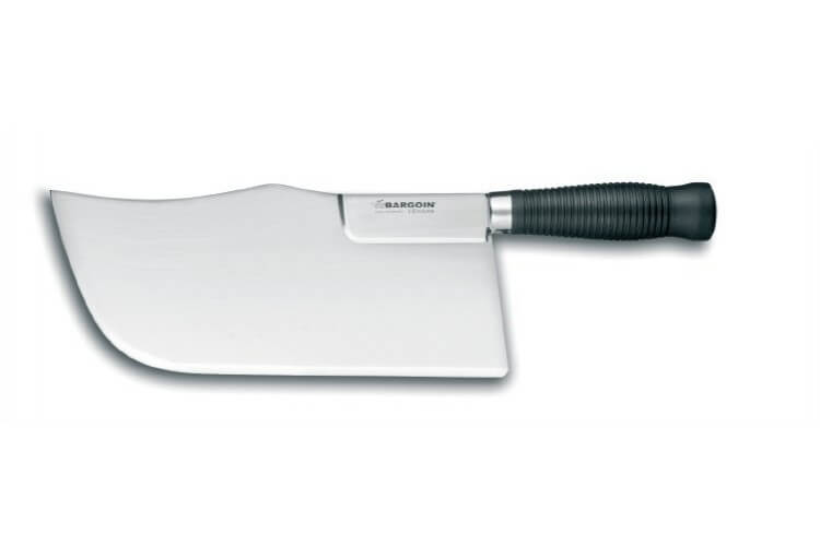 Feuille de boucher renforcée Bargoin noir dos cintré 24cm 0.75 Kg 