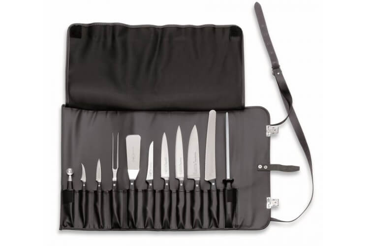 Trousse de chef simili-cuir DICK 11 pièces haut de gamme