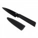 Couteau d'office Kuhn Rikon Colori lame 9.5cm anti-adhésive noire + étui