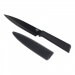 Couteau universel Kuhn Rikon Colori lame 12.5cm anti-adhésive noire + étui
