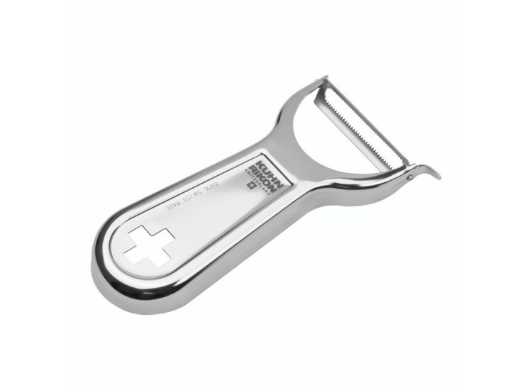 Eplucheur dents fines Kuhn Rikon Swiss Metallic acier inox 100% Suisse