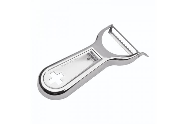 Eplucheur dents fines Kuhn Rikon Swiss Metallic acier inox 100% Suisse