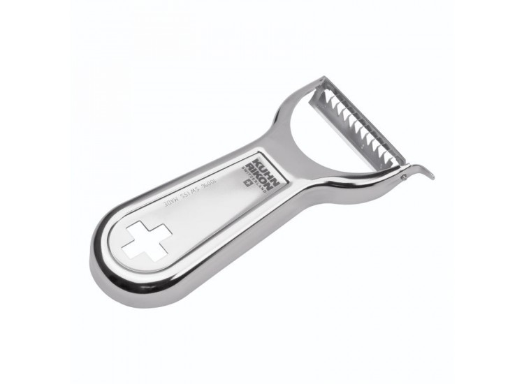 Eplucheur &agrave; julienne Kuhn Rikon Swiss Metallic acier inox 100% Suisse