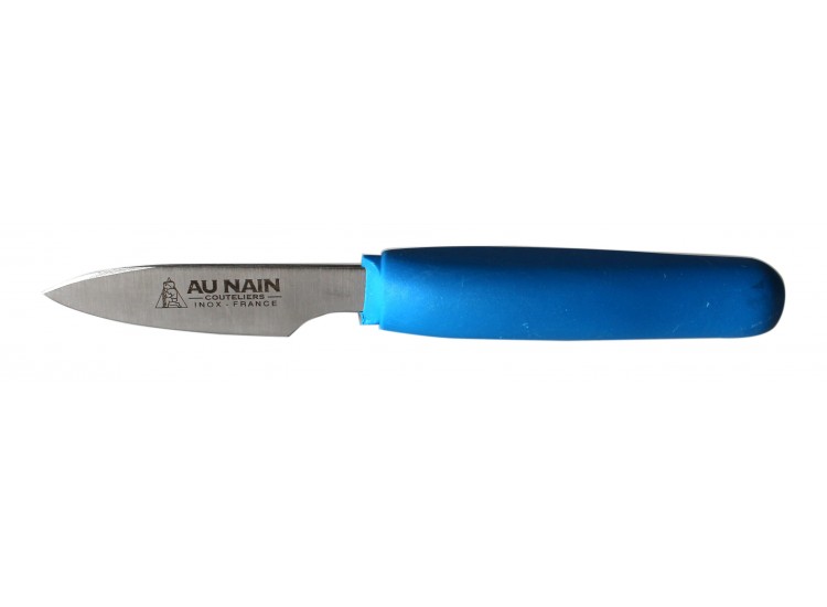 Couteau &agrave; huitres Au Nain manche rond bleu lame inox