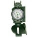 Boussole Herbertz boitier refermable metal gris/vert "ranger" 