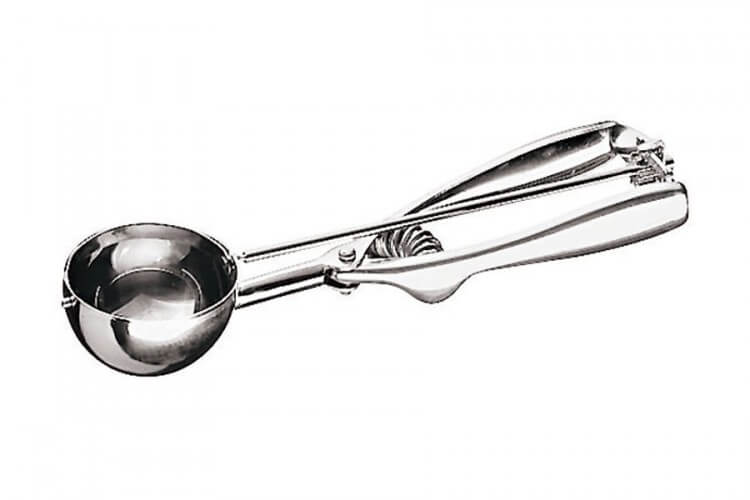 Cuillère à glace METALTEX ergonomique tout acier inox 18/8