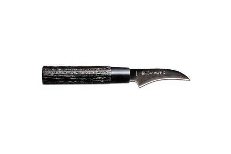 Couteau bec d'oiseau japonais Tojiro Zen Black, lame 7cm