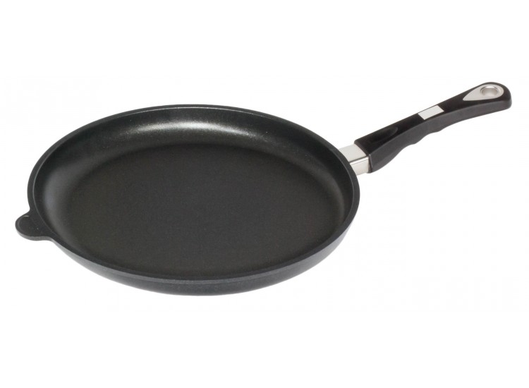 Po&ecirc;le &agrave; frire ronde pro AMT 32cm anti-adh&eacute;rente + induction