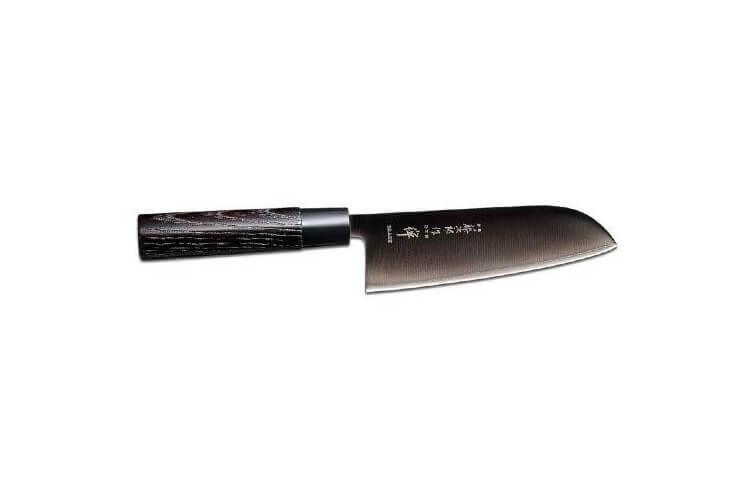 Couteau japonais Santoku Tojiro Zen Black lame 17cm