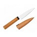 Couteau à légumes KAI lame 9cm manche cerisier + étui protecteur
