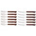 Coffret 6 couteaux + 6 fourchettes Arcos acier NITRUM manches en bois 