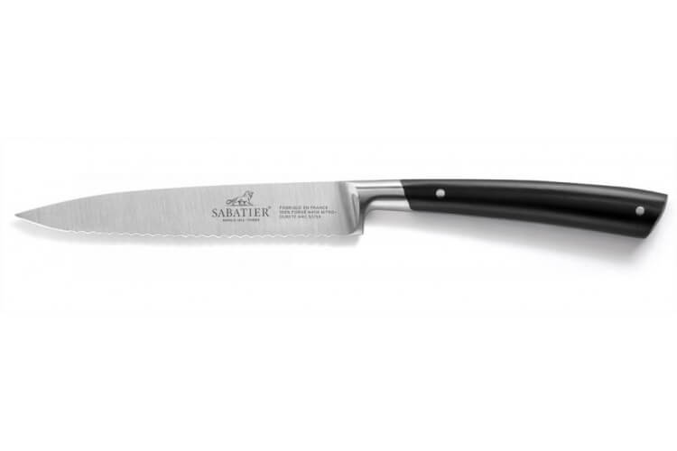 Couteau universel Sabatier Edonist forgé 12cm lame à dents