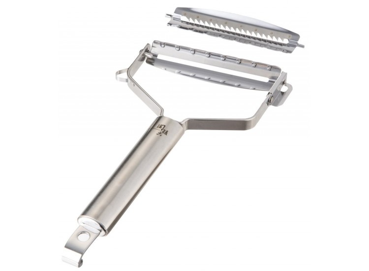 Eplucheur ergonomique KAI tout acier inox + lame &agrave; julienne