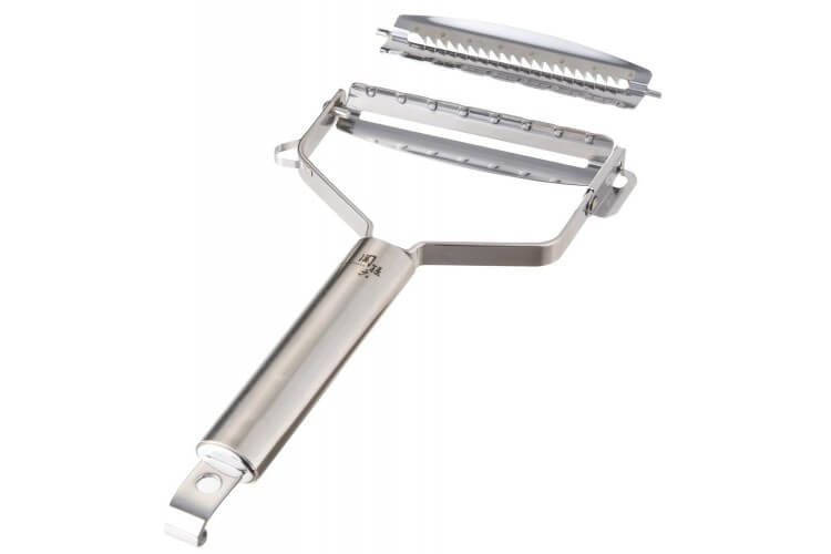 Eplucheur ergonomique KAI tout acier inox + lame à julienne