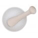 Mortier KAI blanc en porcelaine + pilon en bois