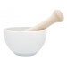 Mortier KAI blanc en porcelaine + pilon en bois