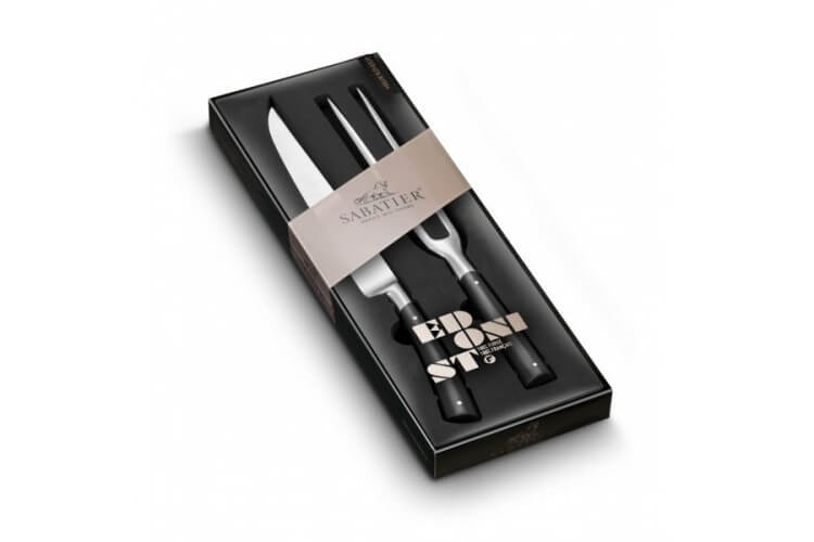 Coffret 1 couteau à découper + 1 fourchette Sabatier Edonist forgés