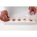 Moule pâtissier silicone blanc 5 sphères 3D diamètre 48mm