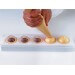 Moule pâtissier silicone blanc 5 sphères 3D diamètre 48mm