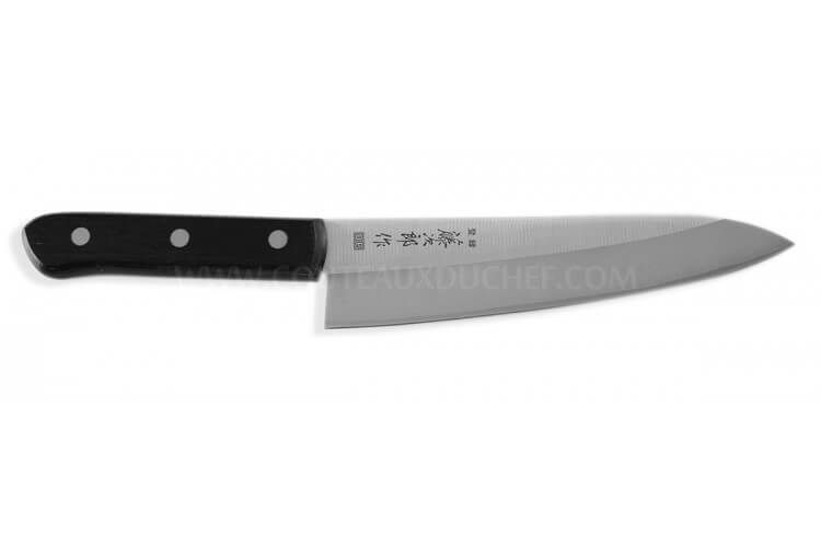 Couteau de chef japonais Tojiro DP plein manche lame 18cm
