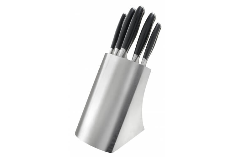 Bloc en inox + 5 couteaux Jupiter Sabatier International