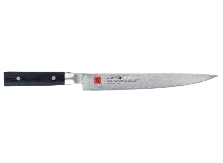 Couteau &agrave; d&eacute;couper japonais Kasumi Masterpiece damas haut de gamme 24cm 
