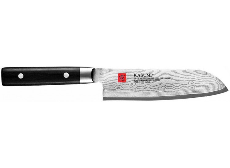 Couteau Santoku japonais Kasumi Standard lame damas 18cm