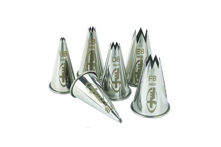 Boîte de 6 douilles cannelées inox Mallard Ferrière
