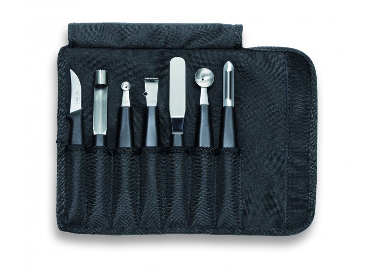 Mallette de chef 7 ustensiles professionnels DICK acier inox
