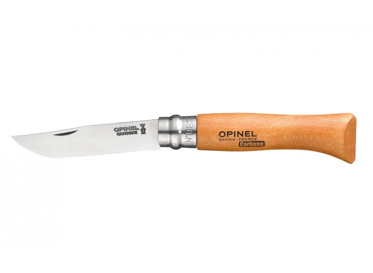 Opinel traditionnel carbone n&deg;08 avec virole tournante 