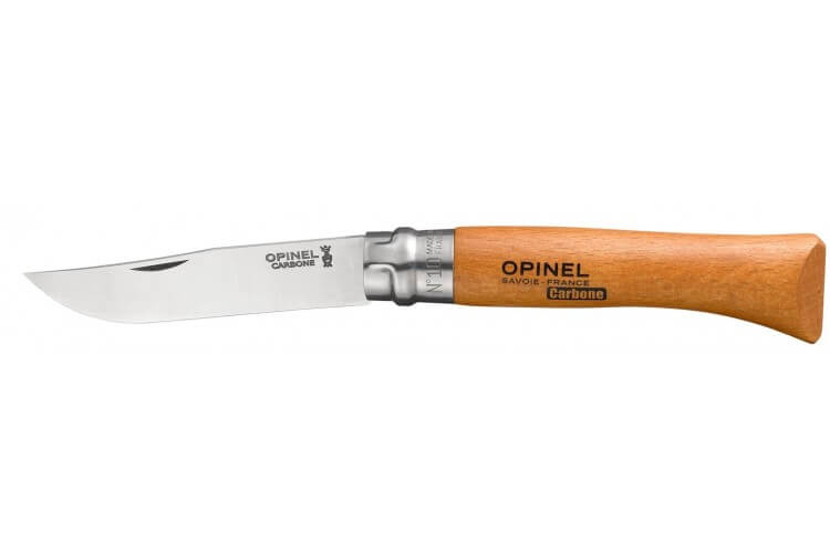 Couteau Opinel traditionnel carbone n°10
