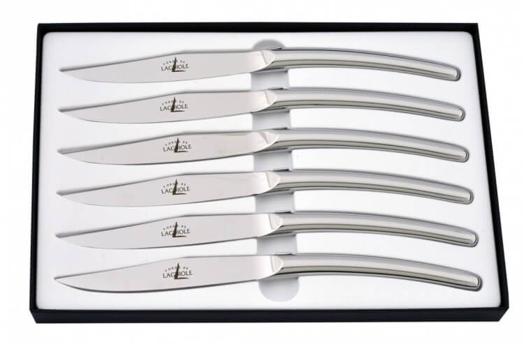 Coffret excellence 6 couteaux de table Forge de LAGUIOLE design C. GHION