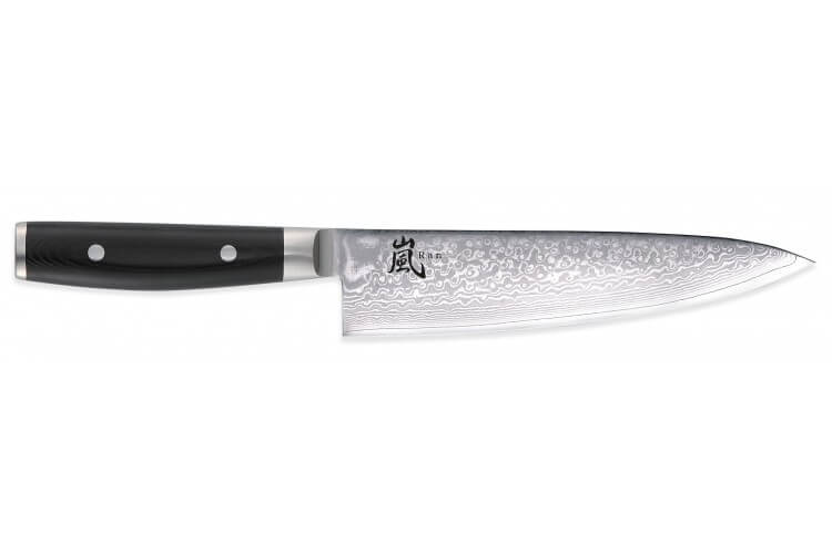 Couteau de chef japonais Yaxell RAN lame 20cm damas 69 couches