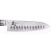 Couteau santoku japonais Yaxell RAN alvéolé 16.5cm damas 69 couches