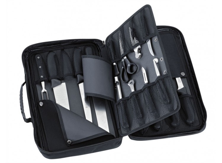 Malette 20 couteaux et accessoires professionnels BARGOIN souple
