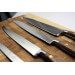Bloc SABATIER Perigord en noyer laqué noir 5 couteaux forgés acier inox