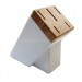 Bloc SABATIER Provencao en olivier laqué blanc 5 couteaux forgés acier inox